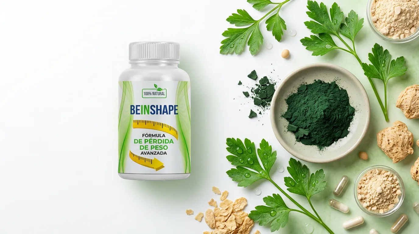 Ingredientes naturales de BeInShape en composición científica